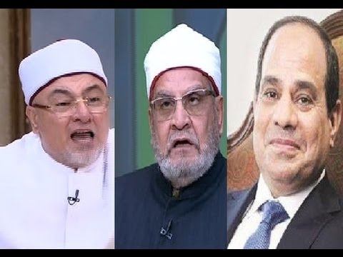 خالد الجندى لأحمد كريمة : لما السيسى يقول الخمر حلال تبقى حلال