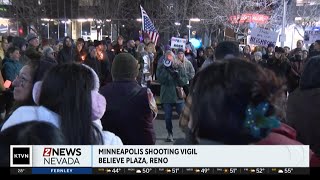 Vigil held in Reno after recent Minneapolis ICE shooting