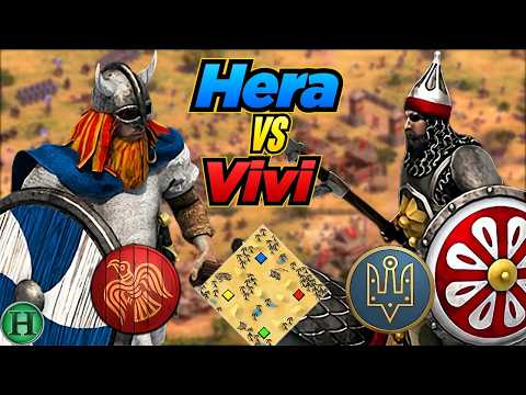 Vikings vs Slavs | 1v1 Arabia | vs Vivi | AoE2
