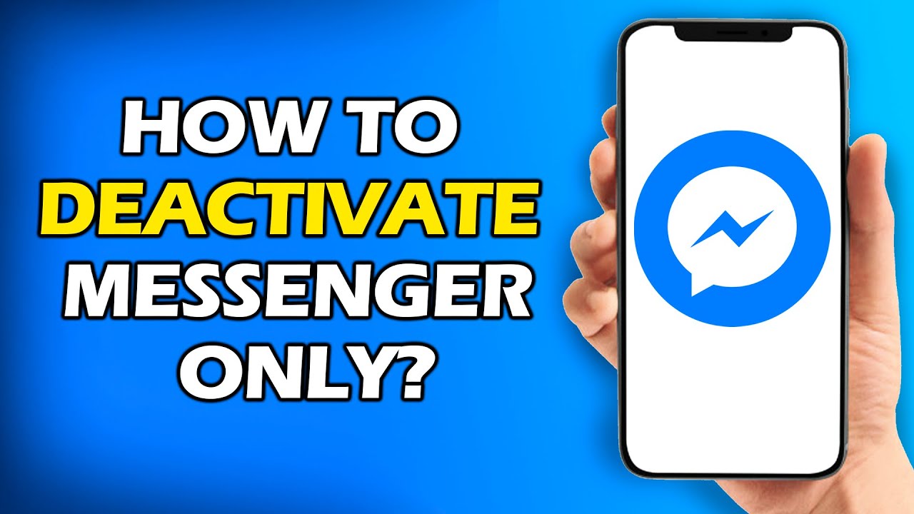 How To Deactivate Messenger Only Not Facebook ( QUICK AND EASY )