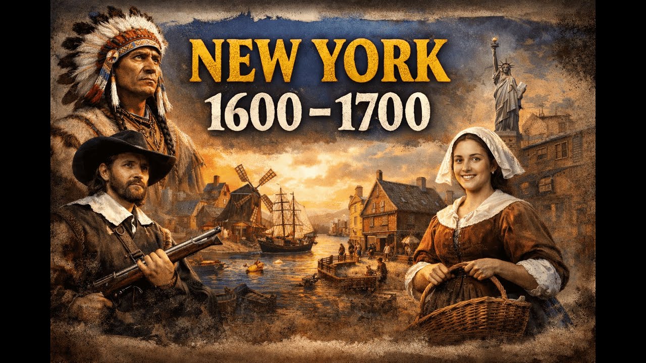 New York in the 1600s | AI Reconstruction of New Amsterdam from 1600-1700