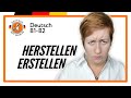 erstellen oder  herstellen | Deutsch B1-B2 | Deutsch mit Marija