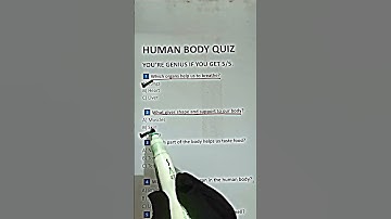 Human Body Quiz - Can you get all right? #quiz #quiztime #anatomy #humanbody #shorts