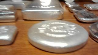 Full silver stack minus the proofs in wood crate