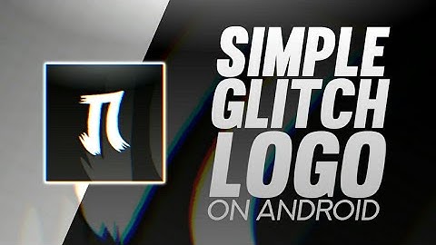 Make Glitch Logo On Android | How to create a glitch logo | Glitch Logo Design | Nitin Sankhwar