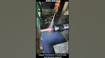 Copper distribution Y branch tube end forming machine