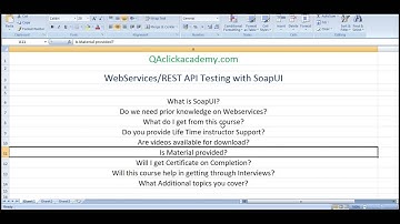 WebServicesREST API Testing with SoapUI+ Real Time Projects