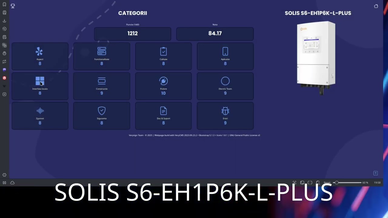 SOLIS S6 Hibrid EH1P6K L PLUS - Ianuarie 2025. Ce loc ocupa in top invertoare?