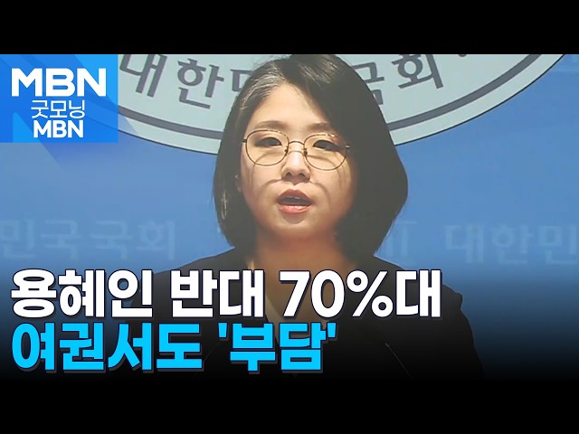 '용혜인 반대' 70% 넘어…'청문회 강행' 속 여권 불안감 고조 [굿모닝 MBN]