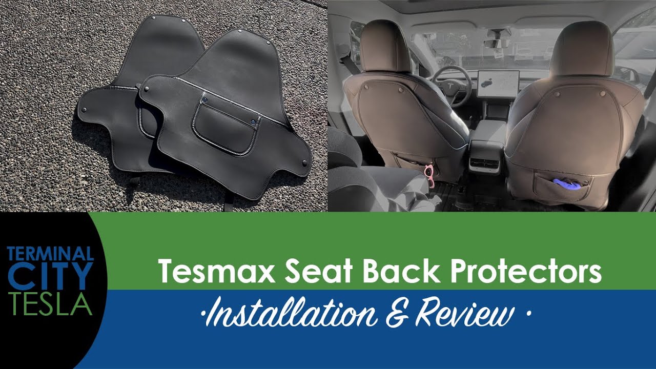 Tesmax Seat back Protector Installation & Review YouTube