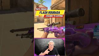 FLASH ROUBADA cegando caverna no MAPA MIRAGE #cs2 #cs2nades #cs2nade #counterstrike #counterstrike2