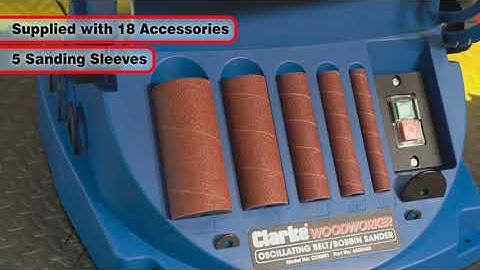 Using Clarke COEBS1 Oscillating Belt and Bobbin Sander 230 volt 450 watts 6500460