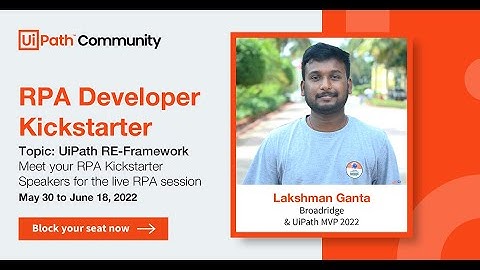 RPA Developer Kickstarter | Day 12: UiPath RE Framework