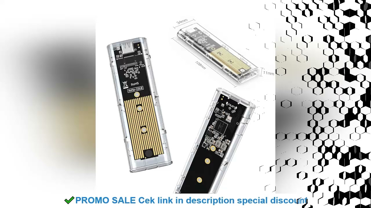 M.2 NGFF/NVME to USB3.0 Mobile Hard Disk Case SATA SSD Type-C 5Gbps Enclosure Adapter