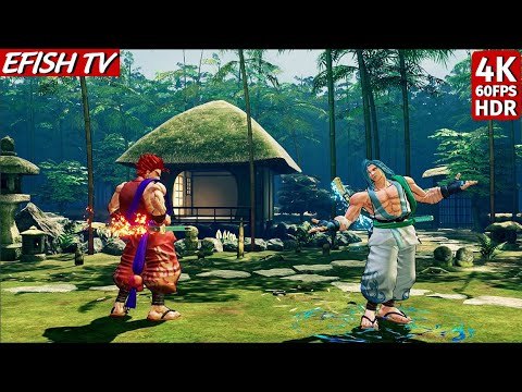 Kazama Kazuki vs Kazama Sogetsu (Hardest AI) - Samurai Shodown
