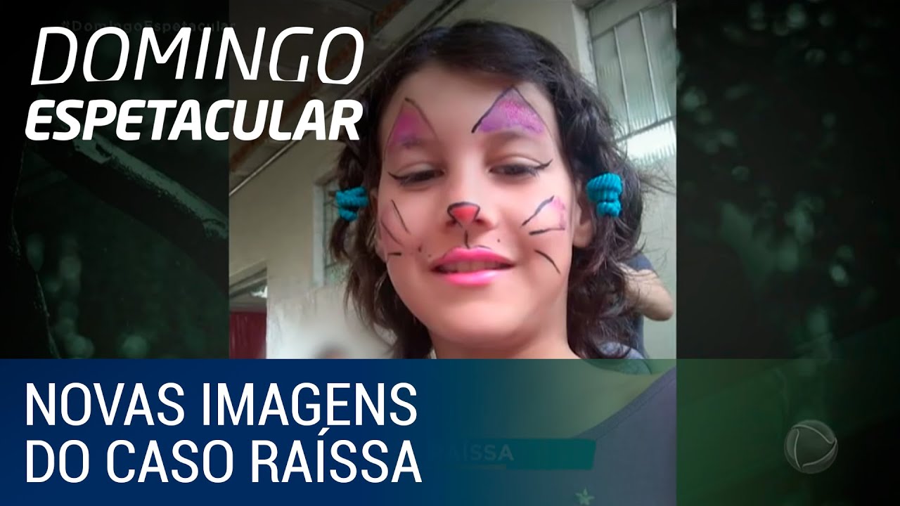 Domingo Espetacular exibe novas imagens do caso Raíssa