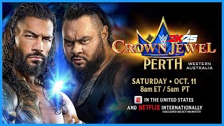 Roman Reigns Vs Bronson Reed  - WWE Crown Jewel Perth - WWE 2K25