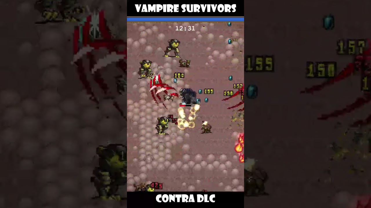 VAMPIRE SURVIVORS  CONTRA COLONEL BAHAMUT