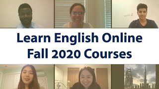 Fall 2020 Online English Courses! | Apply by August 5