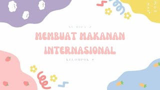 Makanan Internasional Membuat Mochi .