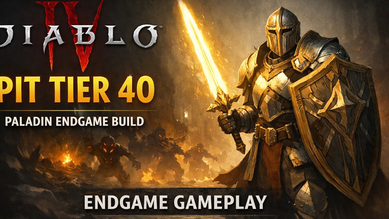 Diablo 4 – Pit Tier 40 Clear | Paladin Endgame Build Gameplay