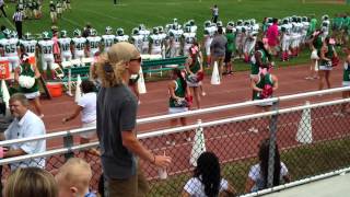 2015 BTHS Cheer.. 1ST Game of Year.. Dragons VS Mustangs... Alicia ( Capt ). Dragons win 36-6