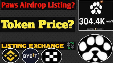 paws airdrop mining end 🔚|listing date confirmed|big announcement of paws community|500$ profit
