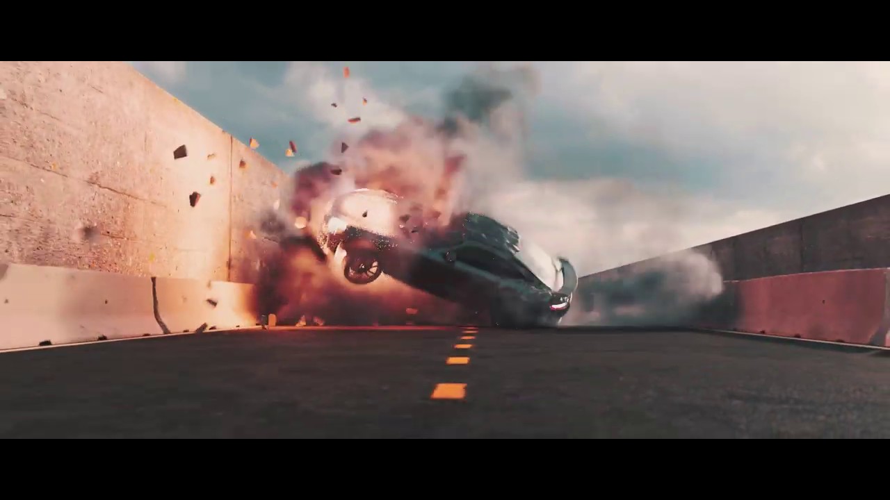 Full CGI car drift animation and explosion