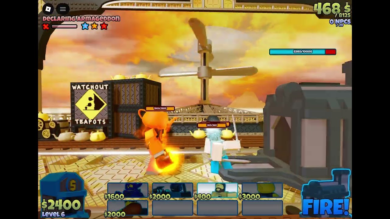 3 star declaring Armageddon win