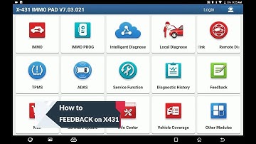 How to Send Diagnostic Feedback on Launch X431 Tablet? -launchx431.fr