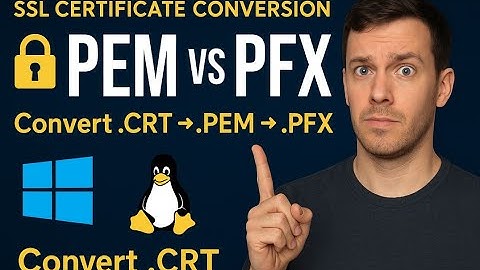 PEM vs PFX Explained! | Convert .CRT to .PEM to .PFX Step-by-Step SSL Guide #pfx #pem #convert