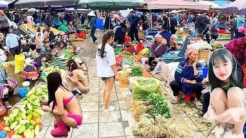 Chợ Phiên Si Ma Cai , Phiên Chợ Vùng Cao Của Người H Mông Rất Hoang Sơ / dân vùng cao ,