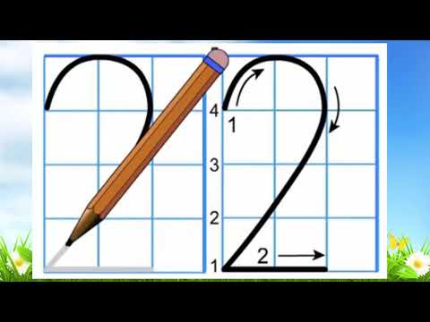 Video Tập viết số 2 - youtube
