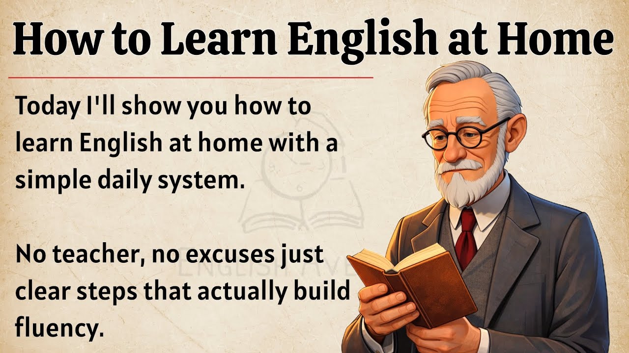 How to Learn English at Home || Graded Reader || Improve Your English Fluency ✅️ 