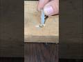 The Easiest Way to Fix Loose Screws in Wood! #axe #engineering #wood #hummer #screw #anglegrinder