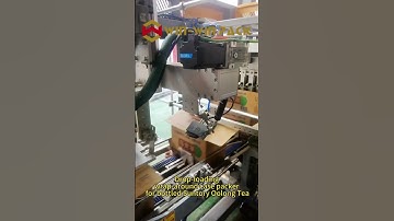 Drop-loading wrap-around case packer for bottled Suntory Oolong Tea #casepacker #bottles #shorts