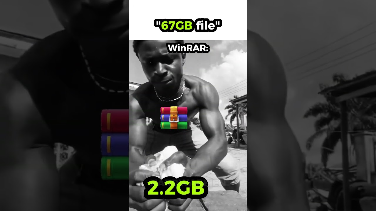 “67GB file VS WinRAR💀” #pcgaming #benchmark #rtx5050 #gtx1080ti