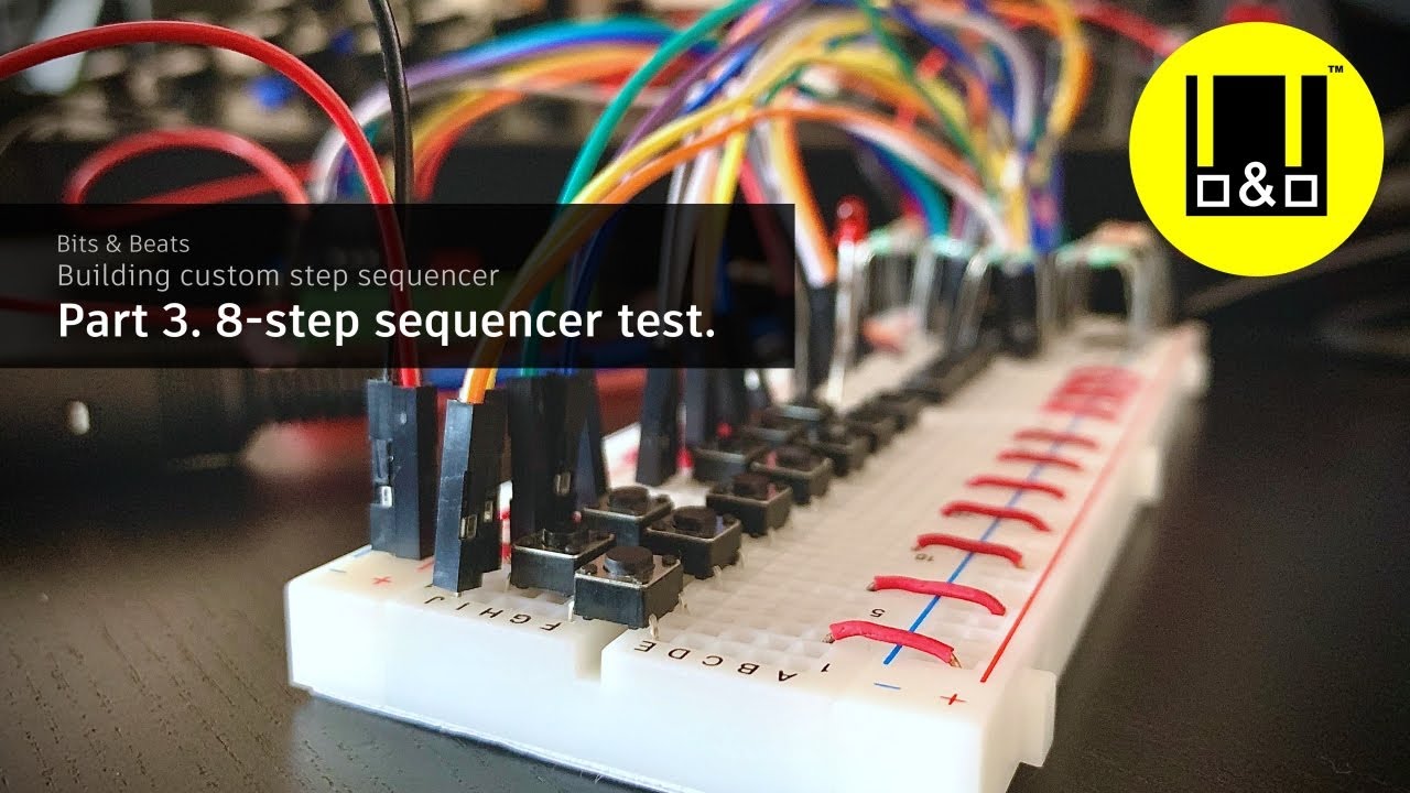 Building custom step sequencer: Part 3. 8-step sequencer test. - YouTube