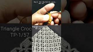 Easy Crochet Triangle Pattern For Shawl,Headband TP-1/57 #crochet #tutorial #knitting #beginners