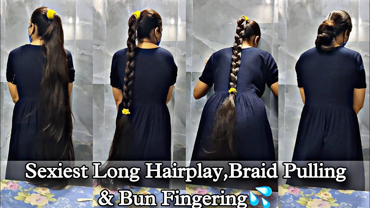 “From Stick Bun to Seductive Flow – Intense Long Hair Play & Passionate Braid Show”