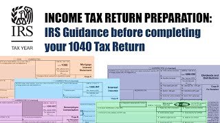 Top IRS Tip before starting 1040 Individual Income Tax Return