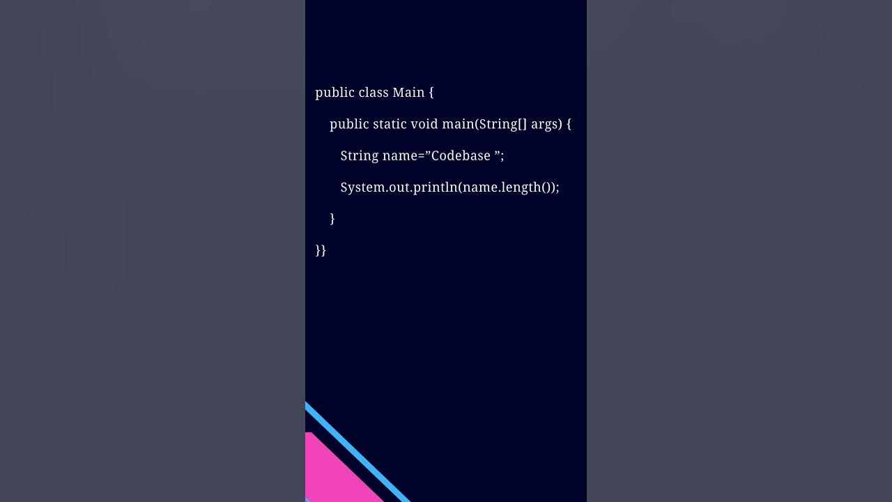 Java program to find length of string. #java #coding - YouTube