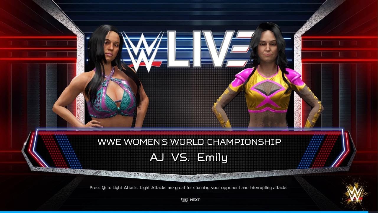 AWA womens tournament: championship final: Emily vs AJ