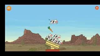 tower of cows in 10 seconds