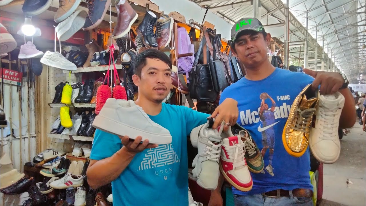 WOW ‼️SEPATU BRANDED MODEL TERBARU ‼️ ADA DI PASAR PONCOL || PAK JAINAL 