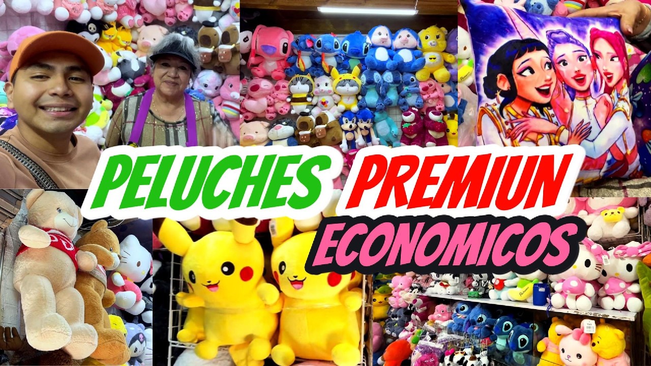 🧸PELUCHES PREMIUN | Baratos, Baratoooos!! Stich, Osos, Guerreras K-pop y mas en el centro de CDMX