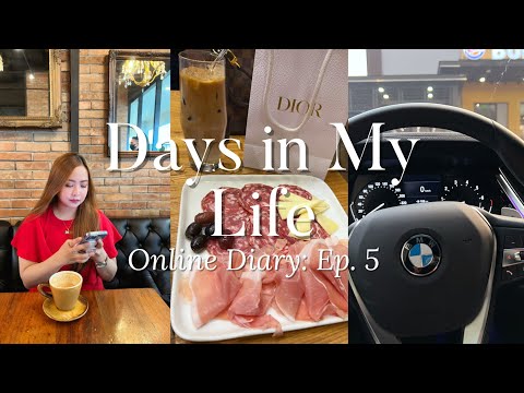 days in my life: ep. 5 - cafes, going to airport, meetings, sunset, unboxing skin care, new bag