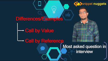 Interview Question | Call by value & Call by reference | Explanation & Demonstration