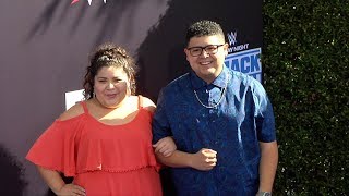 Raini And Rico Rodriguez Wwe 20Th Anniversary Celebration Event Blue Carpet