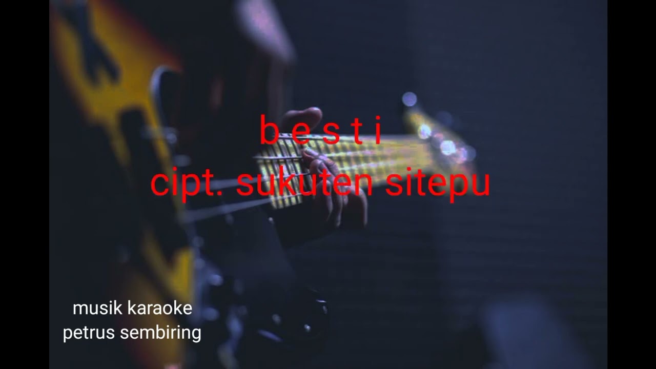 #karaoke lagu karo baru. Besti (jadiken ginting). cipt.Sukuten Sitepu. tone cewek